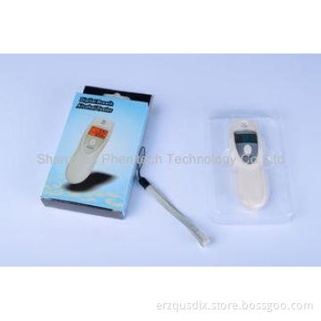 White Digital Breath Alcohol Tester with Semiconductor Oxid